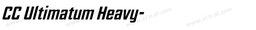CC Ultimatum Heavy字体转换